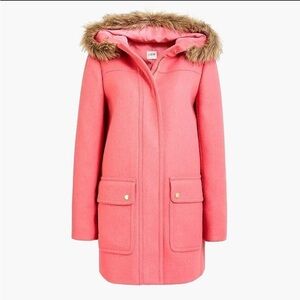 J. Crew Pink Vail Parka Coat